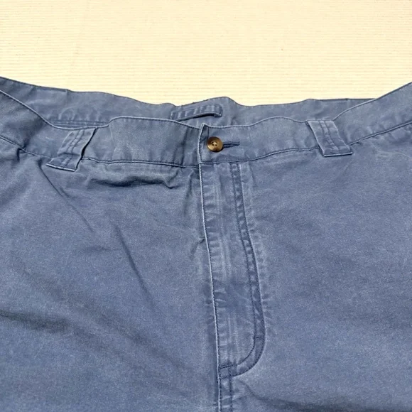 L.L.Bean Blue Cargo Shorts Mens 40W Cotton Natural Fit Washed - Picture 4 of 6